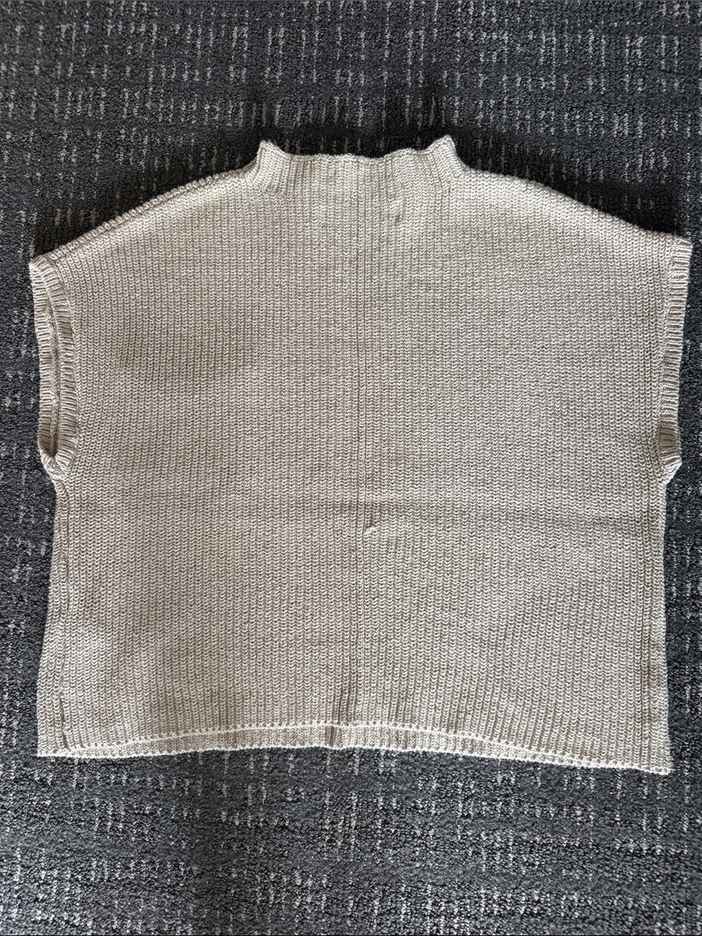 Free People Beach 100% CottonSleeveless Ribbed Knit Pocket Sweater in Beige Sz M - Picture 5 of 8